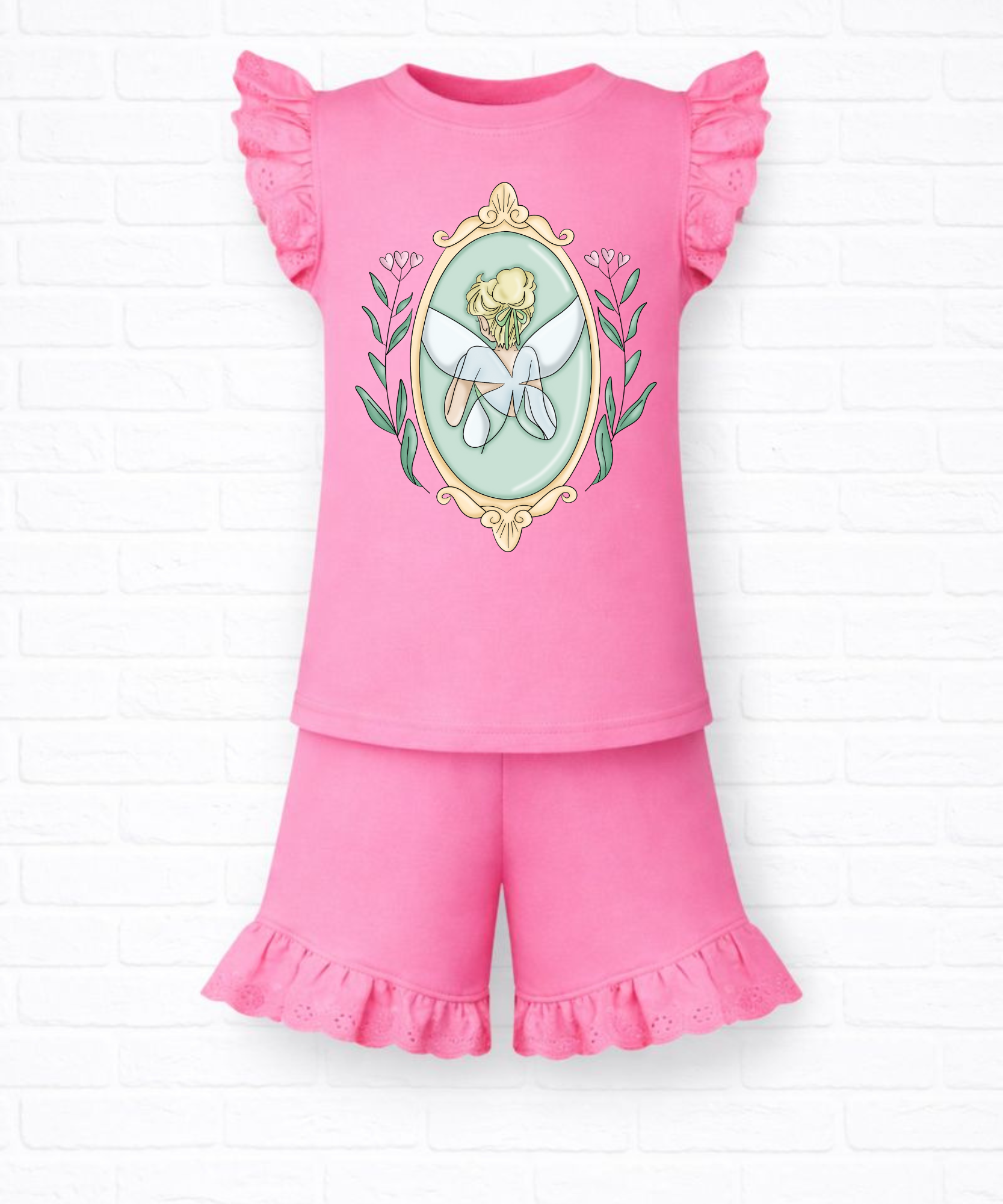 Pink Princess Frilled Set