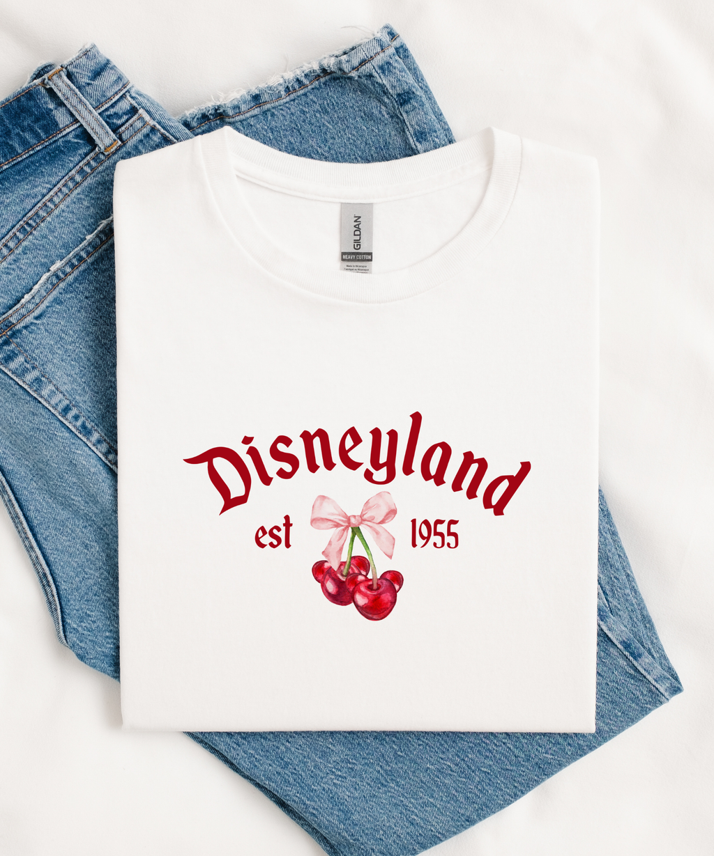 DNYLand Cherries - Tshirt - White/Pink