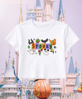 Spooky Halloween - Cropped Tee/Spaghetti Strap Tank Top - White