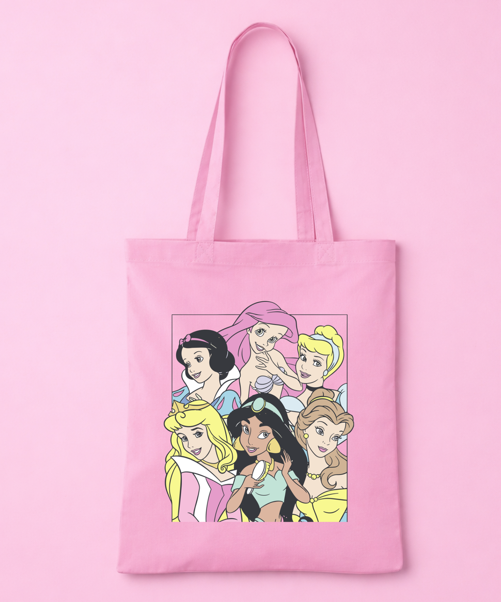 Princess Tote Bag - White/Pink