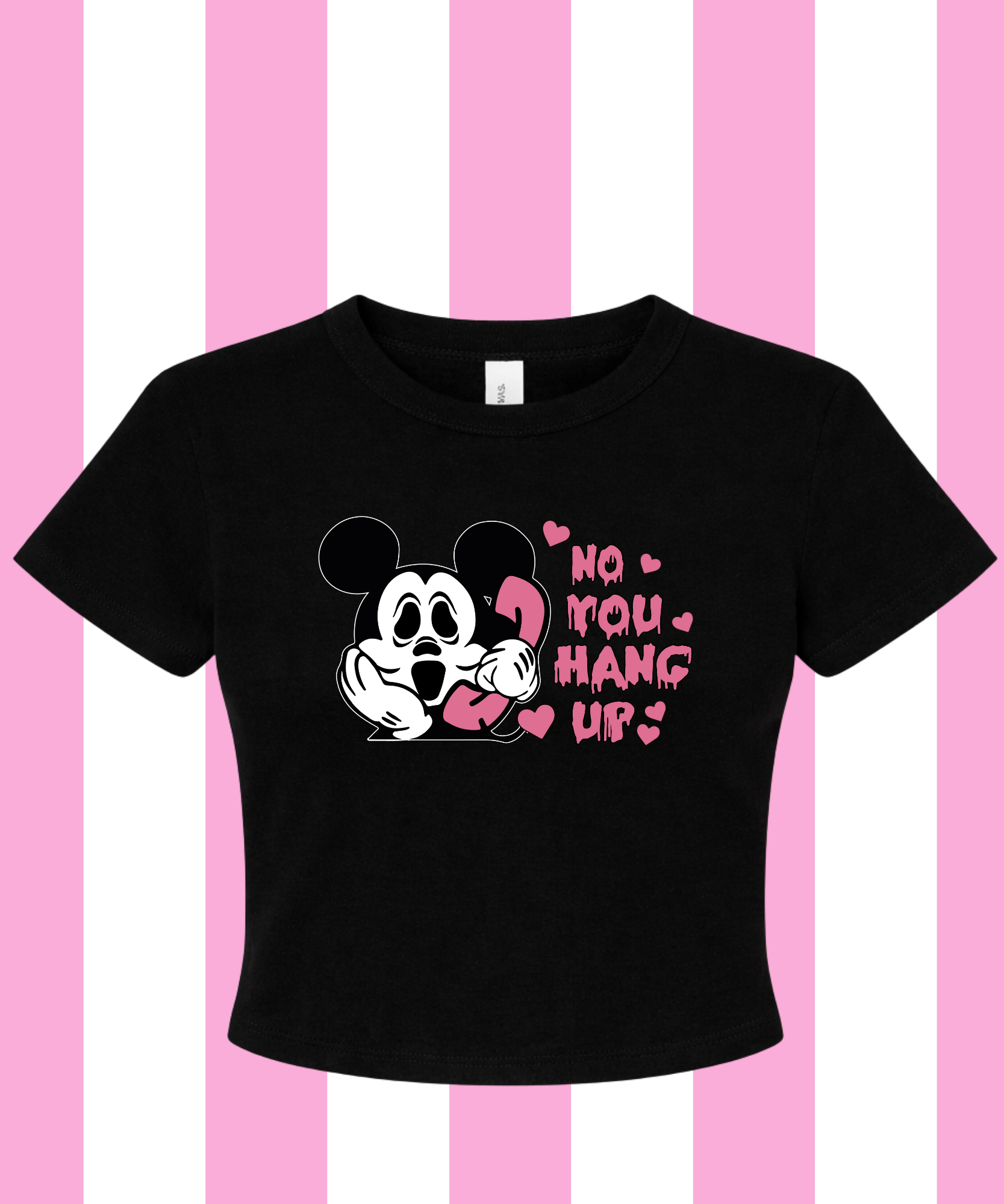 No You Hang Up - Cropped Tee/Vest