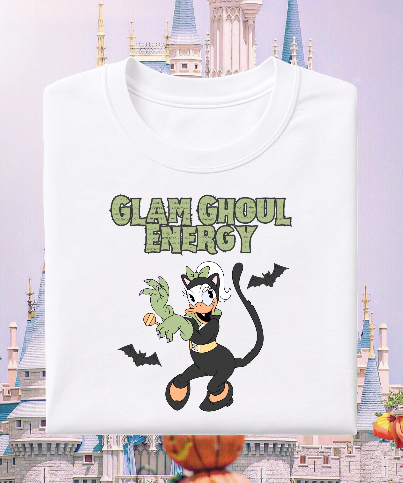 Glam Ghoul Energy Halloween Exclusive - Tshirt/Sweatshirt - White/Pink/Red