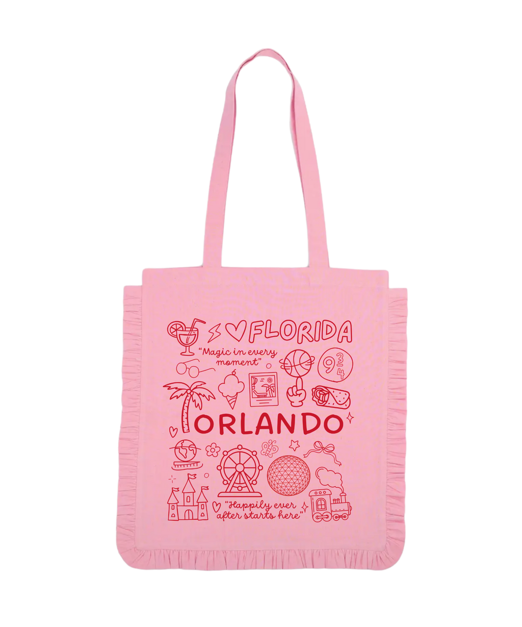 Pink Ruffle Tote Bags - PRE ORDER - 4-5 weeks turnaround 💕
