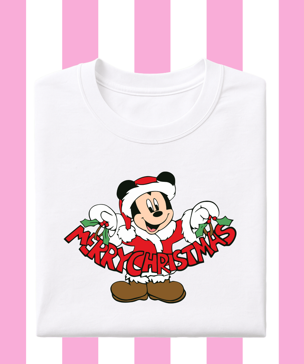 Merry Christmas Mickey - Tshirt