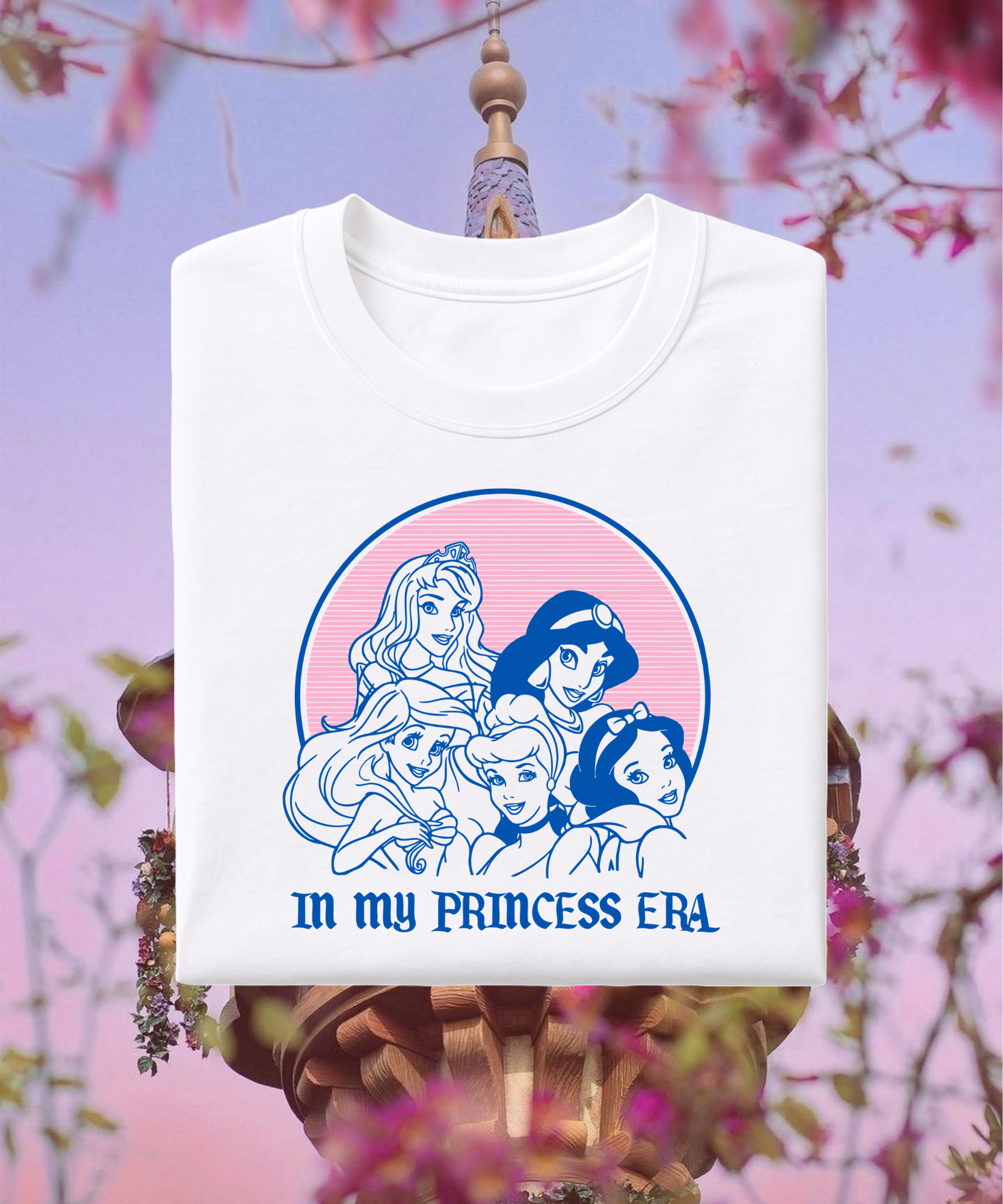 Princess Era - Tshirt/Sweatshirt - White/Pink/Blue
