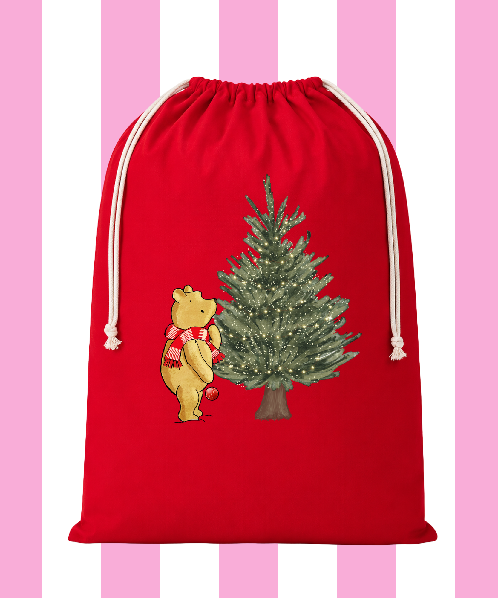 Pooh Christmas Tree Santa Sack