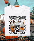 Freshly Boo’d Coffee Halloween - Tshirt/Sweatshirt - White
