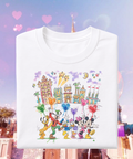 Mickey & Friends Studios - Tshirt - White/Pink/Red