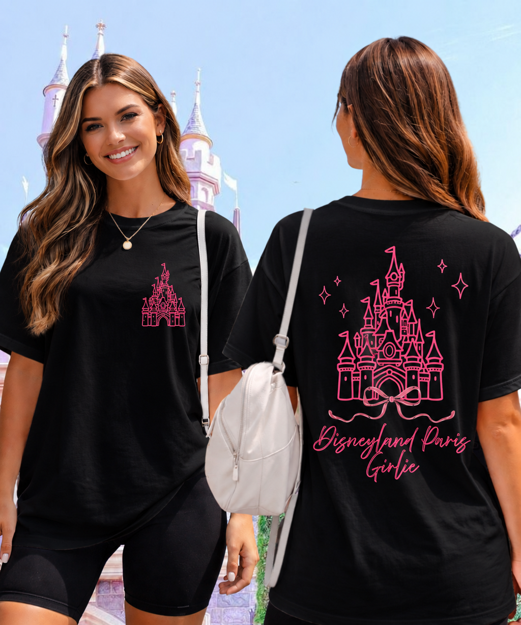 DLP Girlie Exclusive - Double Sided Tshirt/Sweatshirt - White/Pink/Black