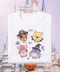 Pooh & Friends Cute Halloween - Tshirt/Sweatshirt - White/Pink/Black