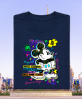 Neon Mouse WDW - Tshirt - Navy/White/Black