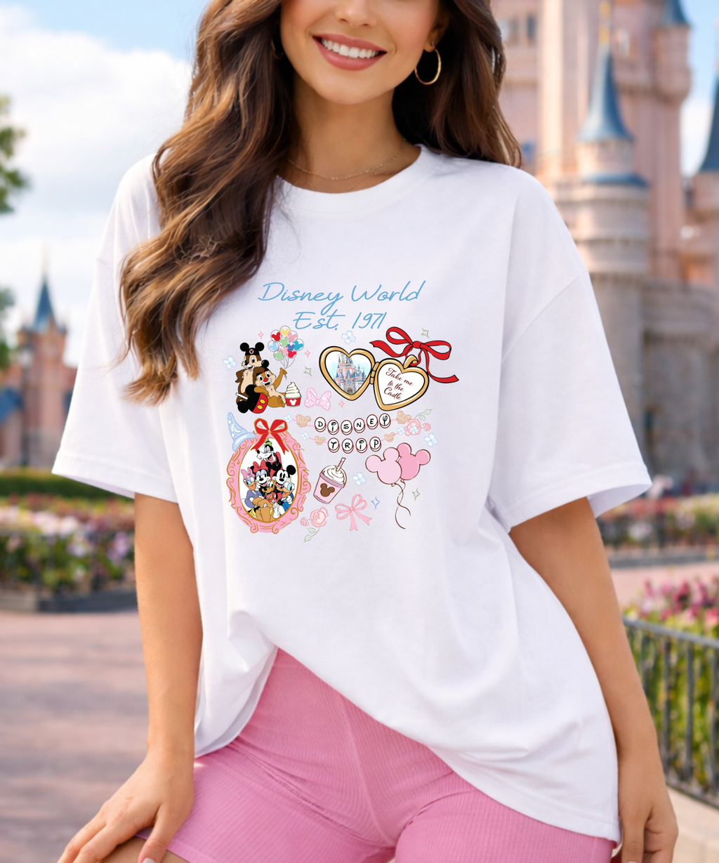 WDW Coquette Mouse & Friends - Tshirt - White