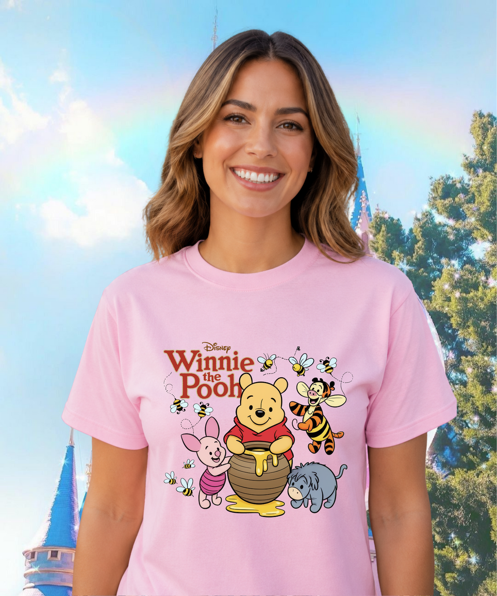 Pooh & Friends Classic - Tshirt - White/Daisy Yellow/Pink/Red