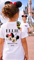 Personalised WDW/DL - Double Sided - Tshirt/Sweatshirt - White/Blue/Pink