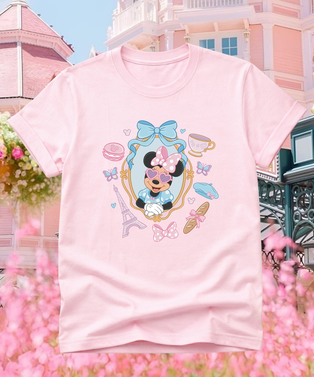 Minnie Paris - Tshirt/Sweatshirt - White/Pink