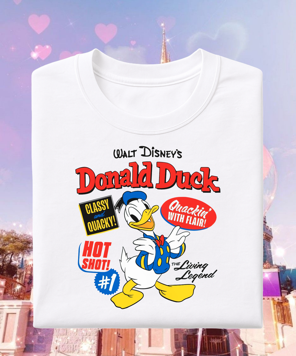 Donald - Tshirt - White/Blue/Grey