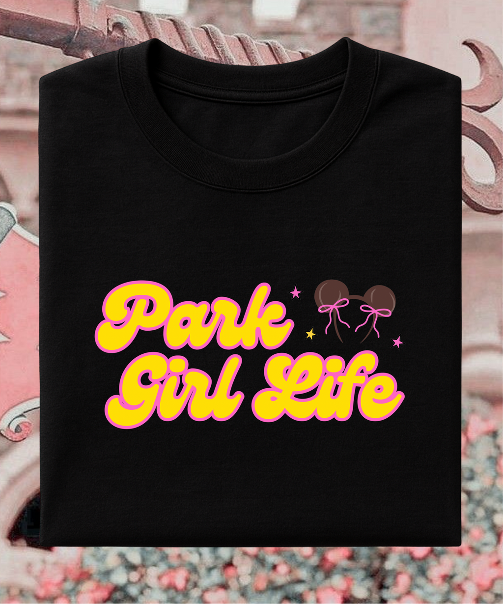 Park Girl Life Exclusive - Tshirt - White/Light Pink/Hot Pink/Black