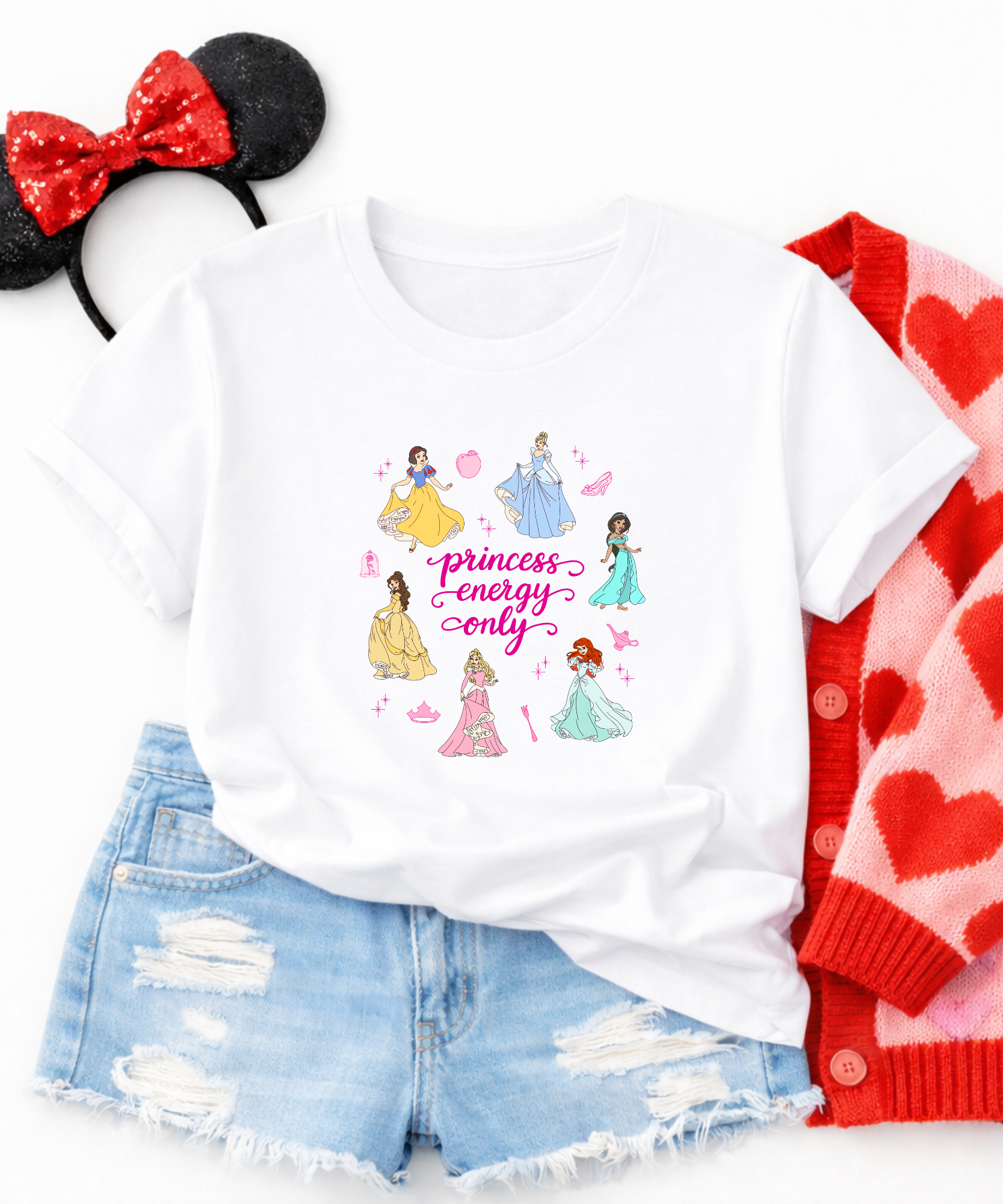 Princess Energy Only Exclusive - Tshirt - Pink/White
