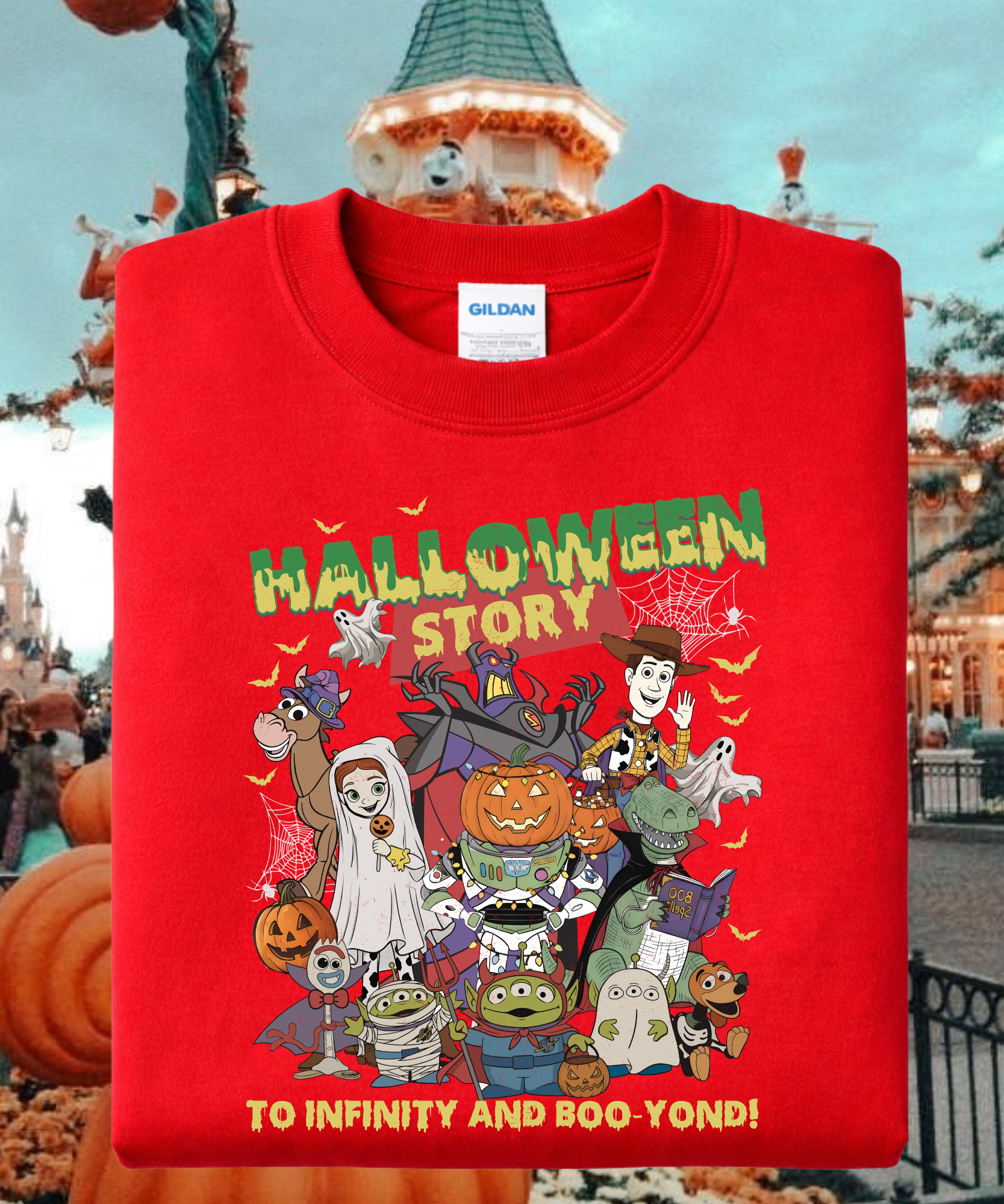 Toy Halloween Story - Tshirt - Red/Black/Purple