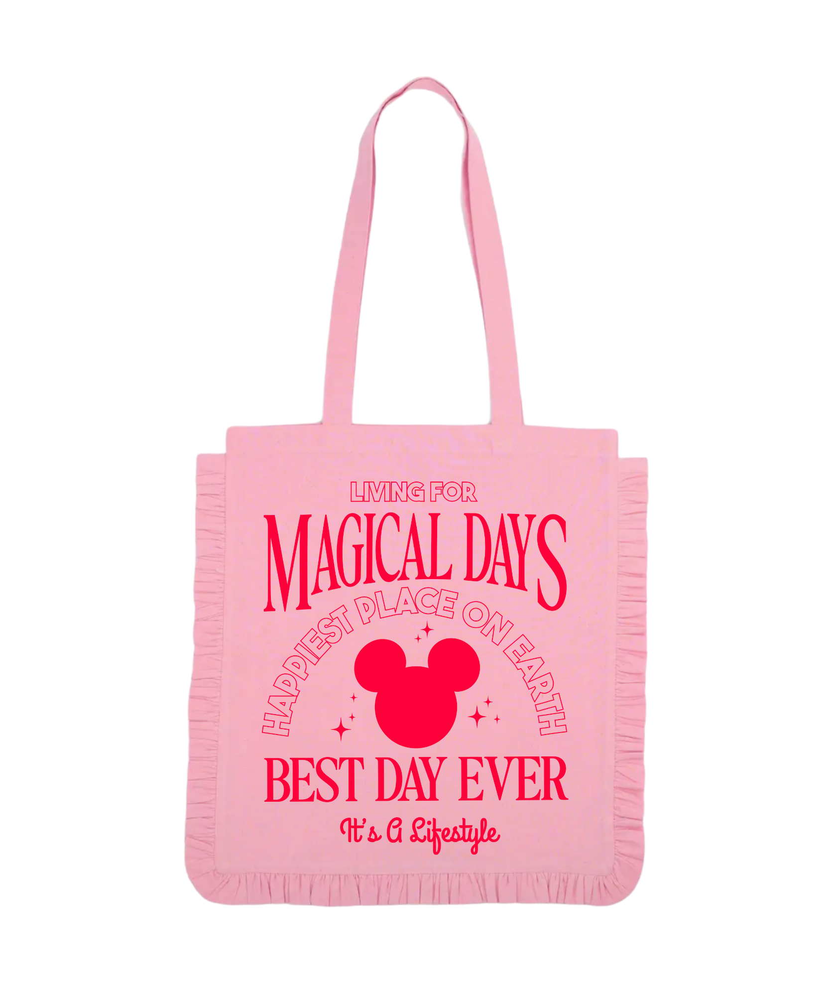 Pink Ruffle Tote Bags - PRE ORDER - 4-5 weeks turnaround 💕