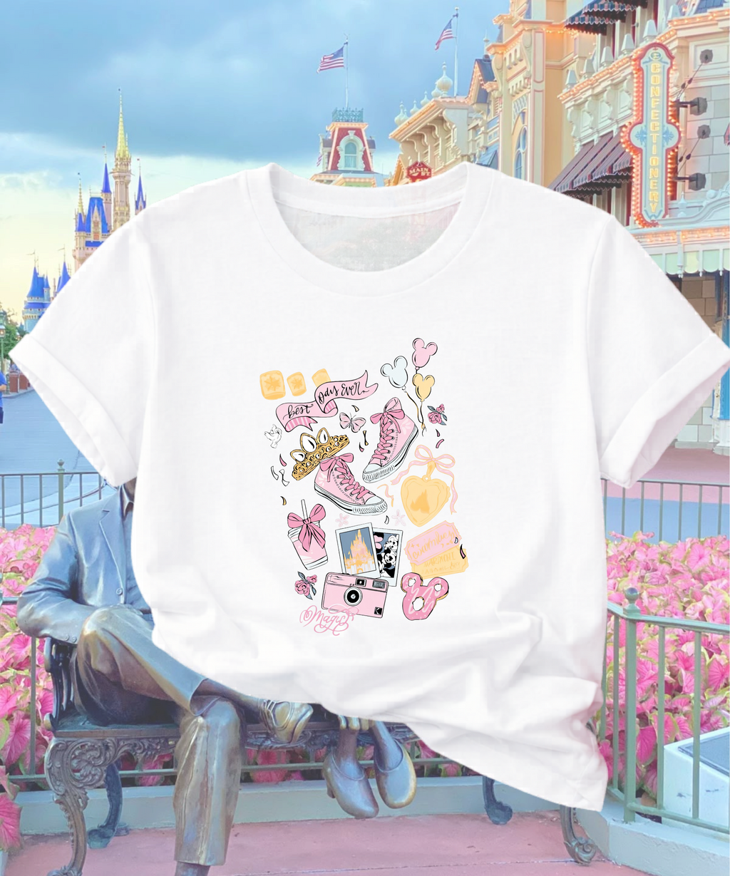 Best Day Ever Magic - Tshirt/Sweatshirt - White/Pink
