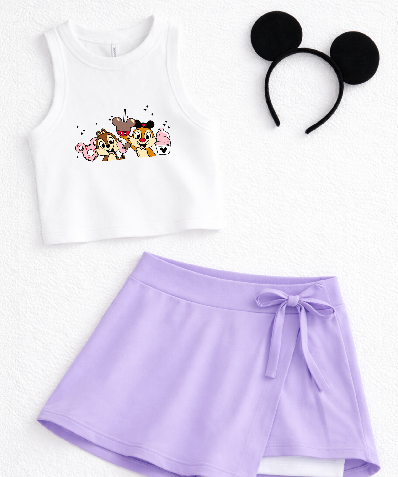 Chip & Dale Snacks - White - Tshirt/Cropped Vest/Sweatshirt