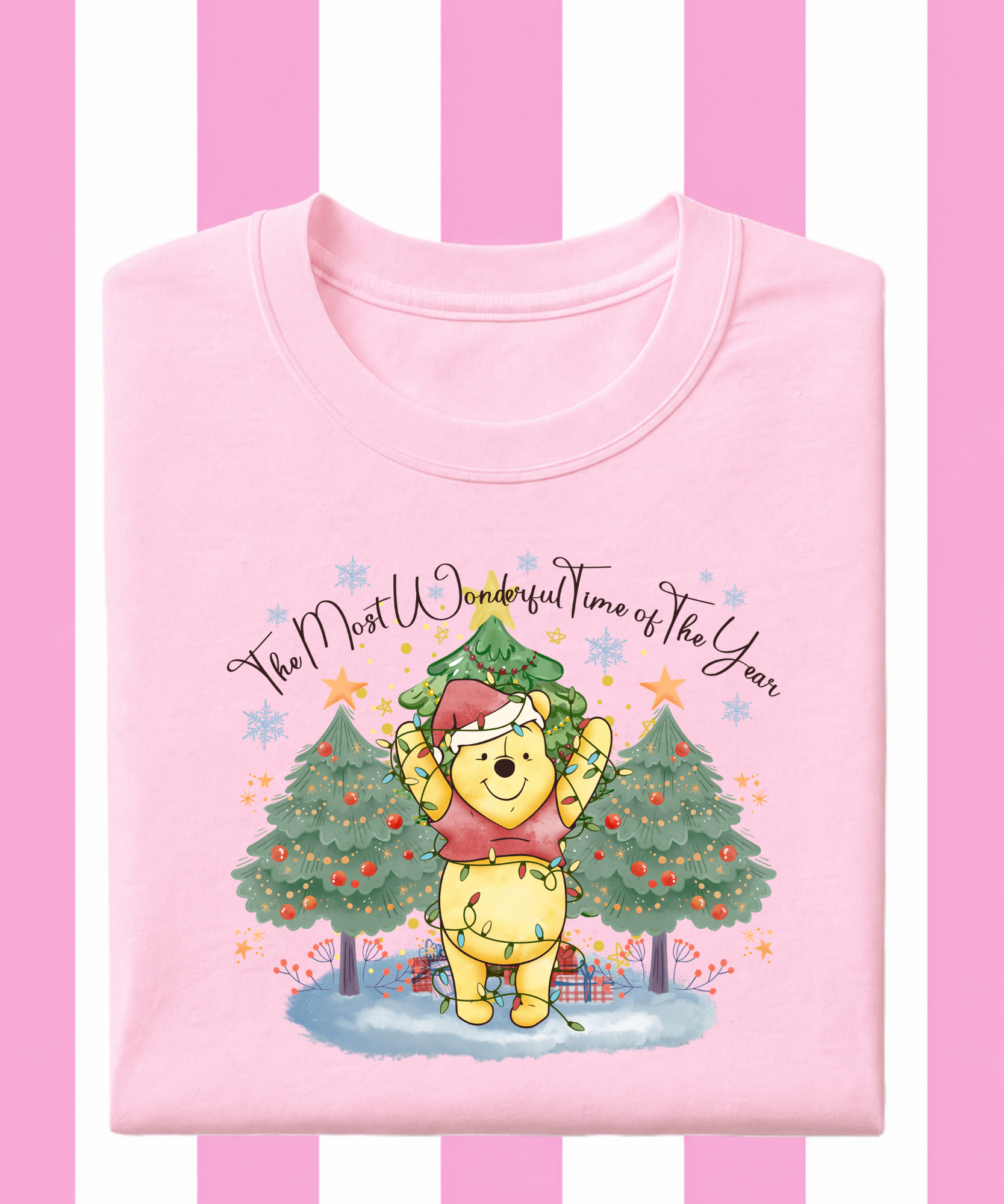 Pooh Christmas Trees - Tshirt/Sweatshirt