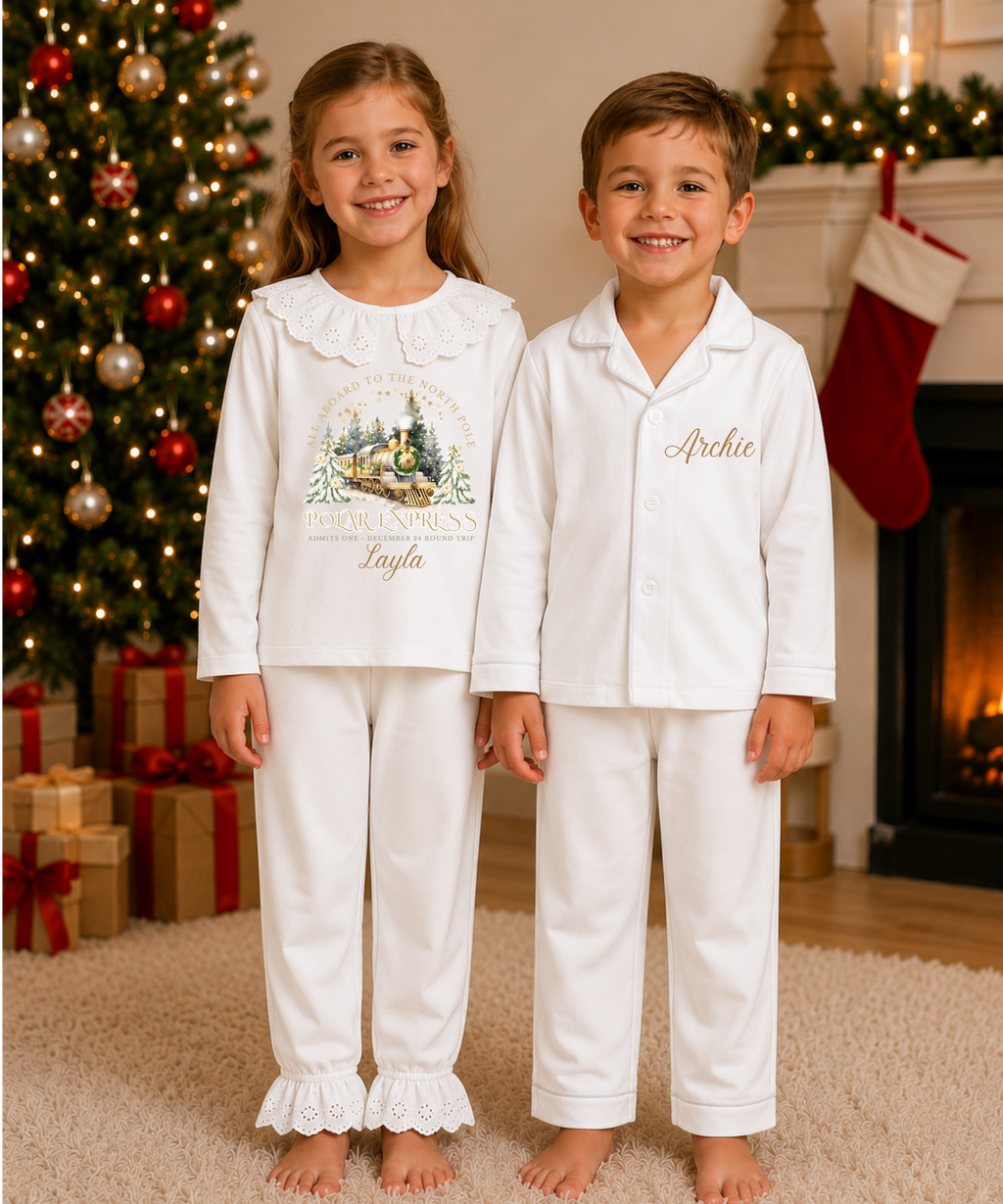 Children’s Personalised Polar Express Pyjamas