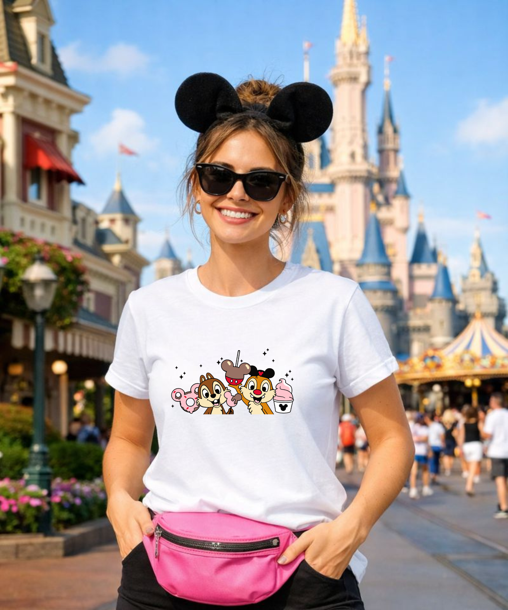 Chip & Dale Snacks - White - Tshirt/Cropped Vest/Sweatshirt