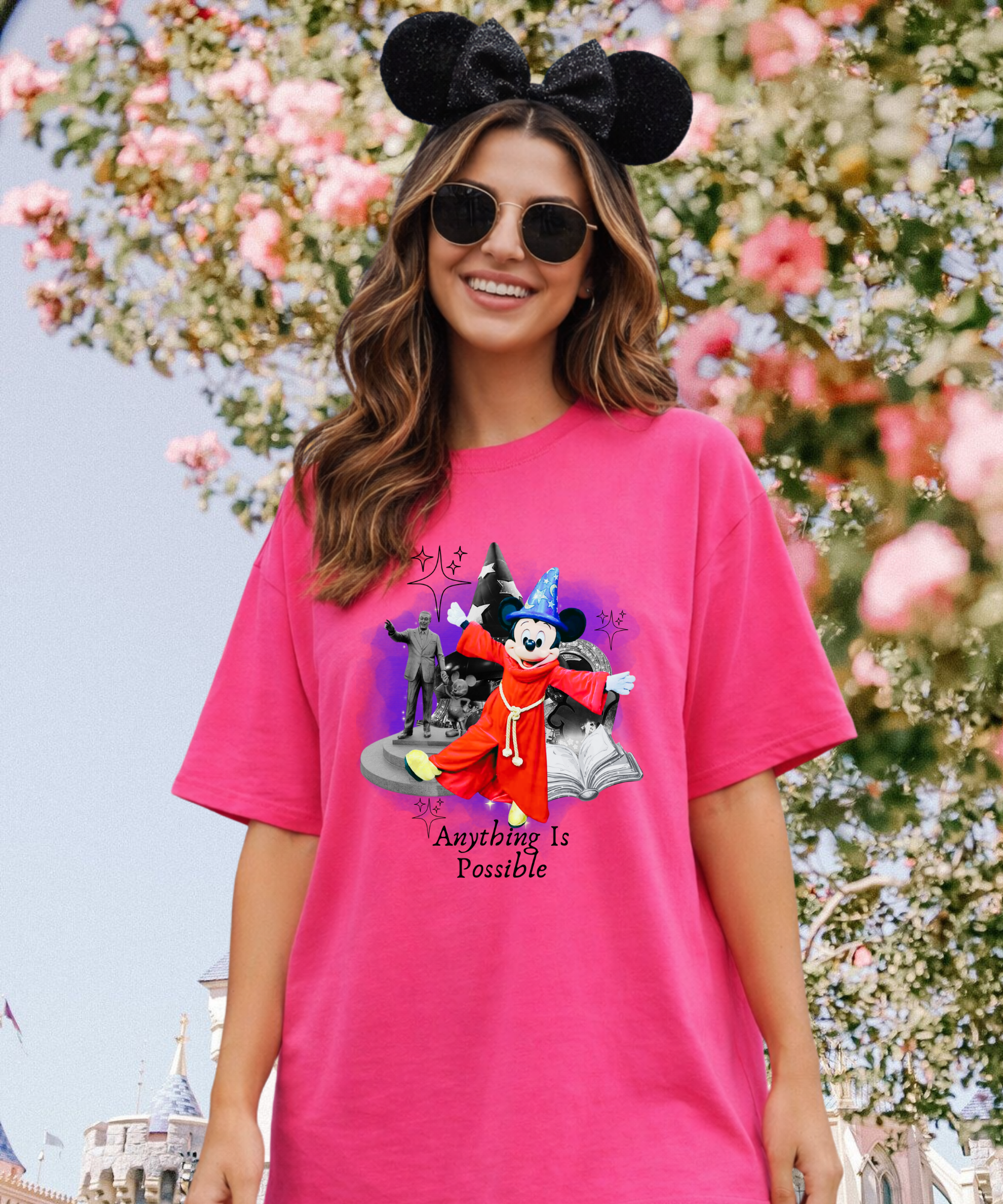 Anything Is Possible Exclusive - Tshirt - White/Pink/Hot Pink/Blue