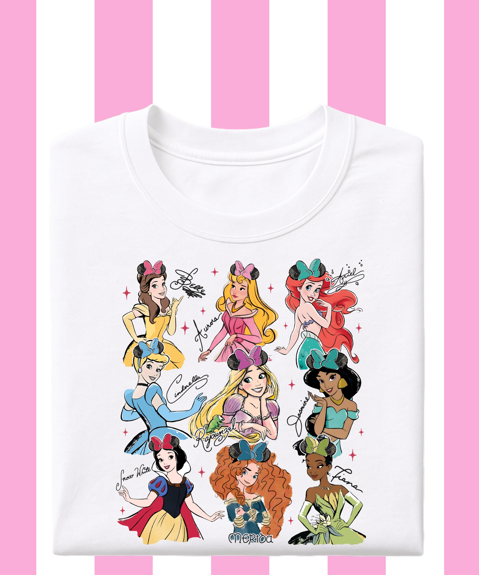 Princess With Names - Tshirt