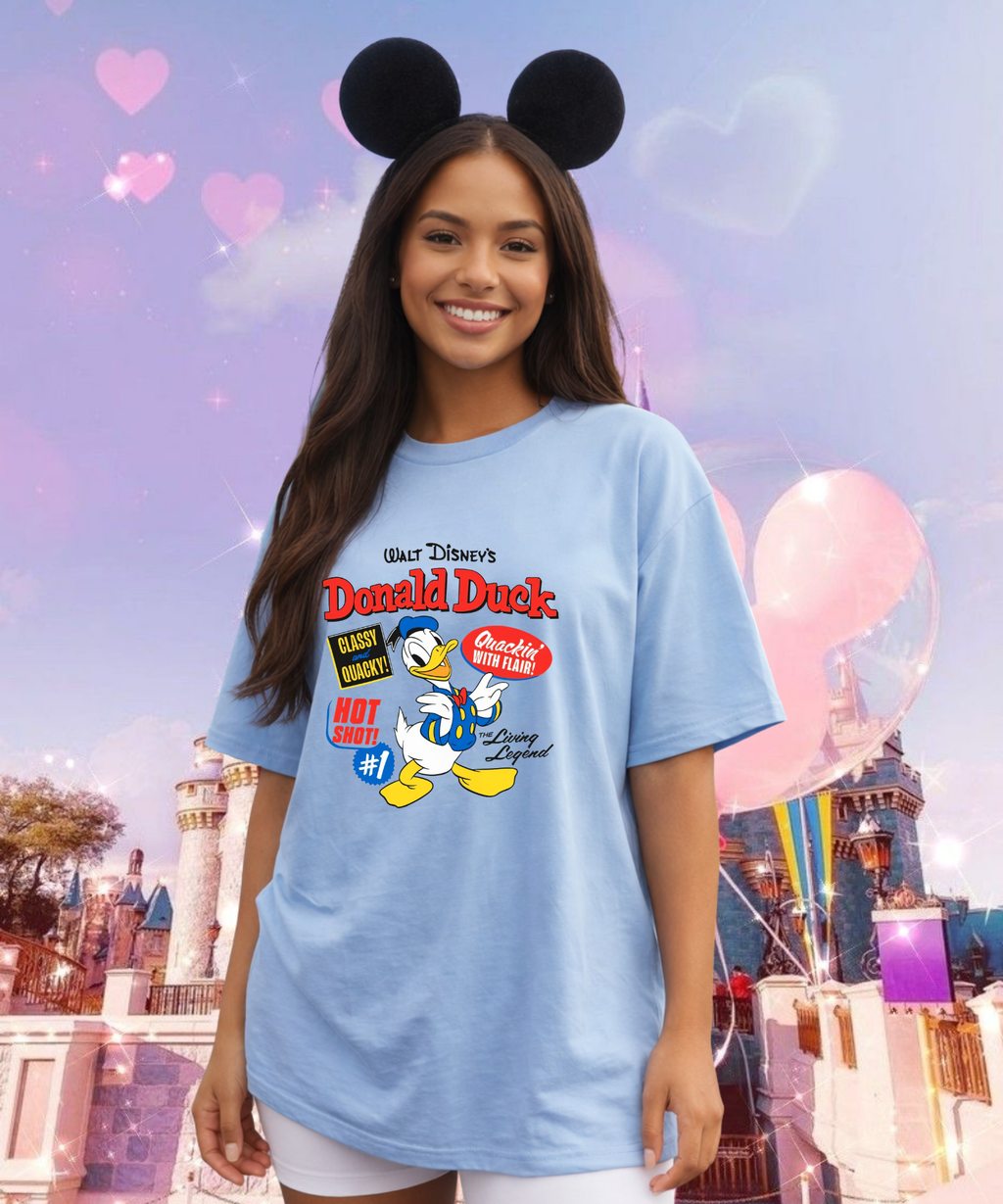 Donald - Tshirt - White/Blue/Grey