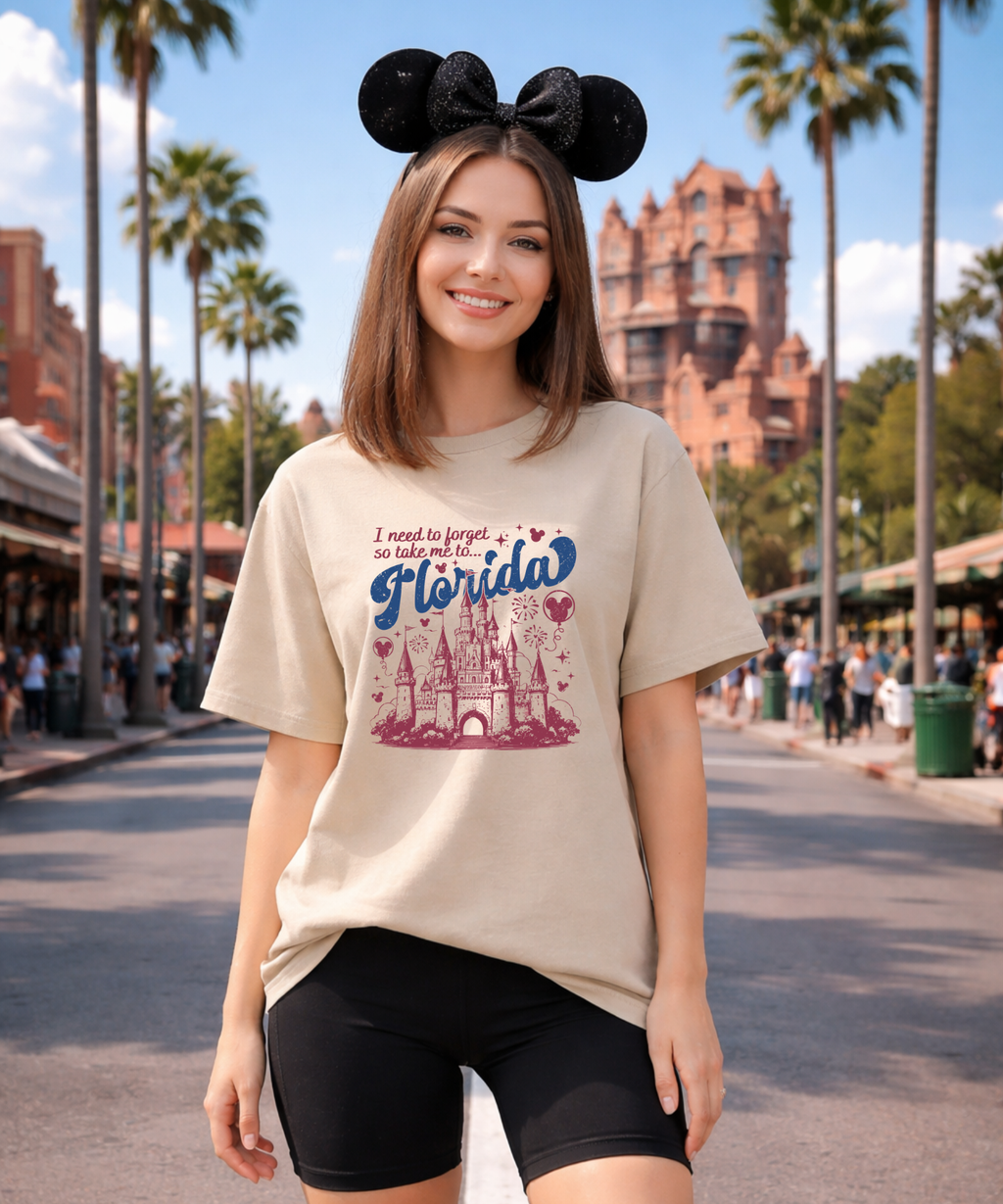 I Need To Forget - Tshirt - Sand/Pink/White