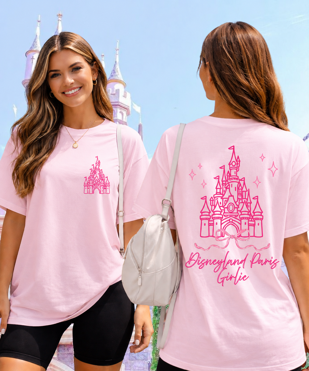 DLP Girlie Exclusive - Double Sided Tshirt/Sweatshirt - White/Pink/Black