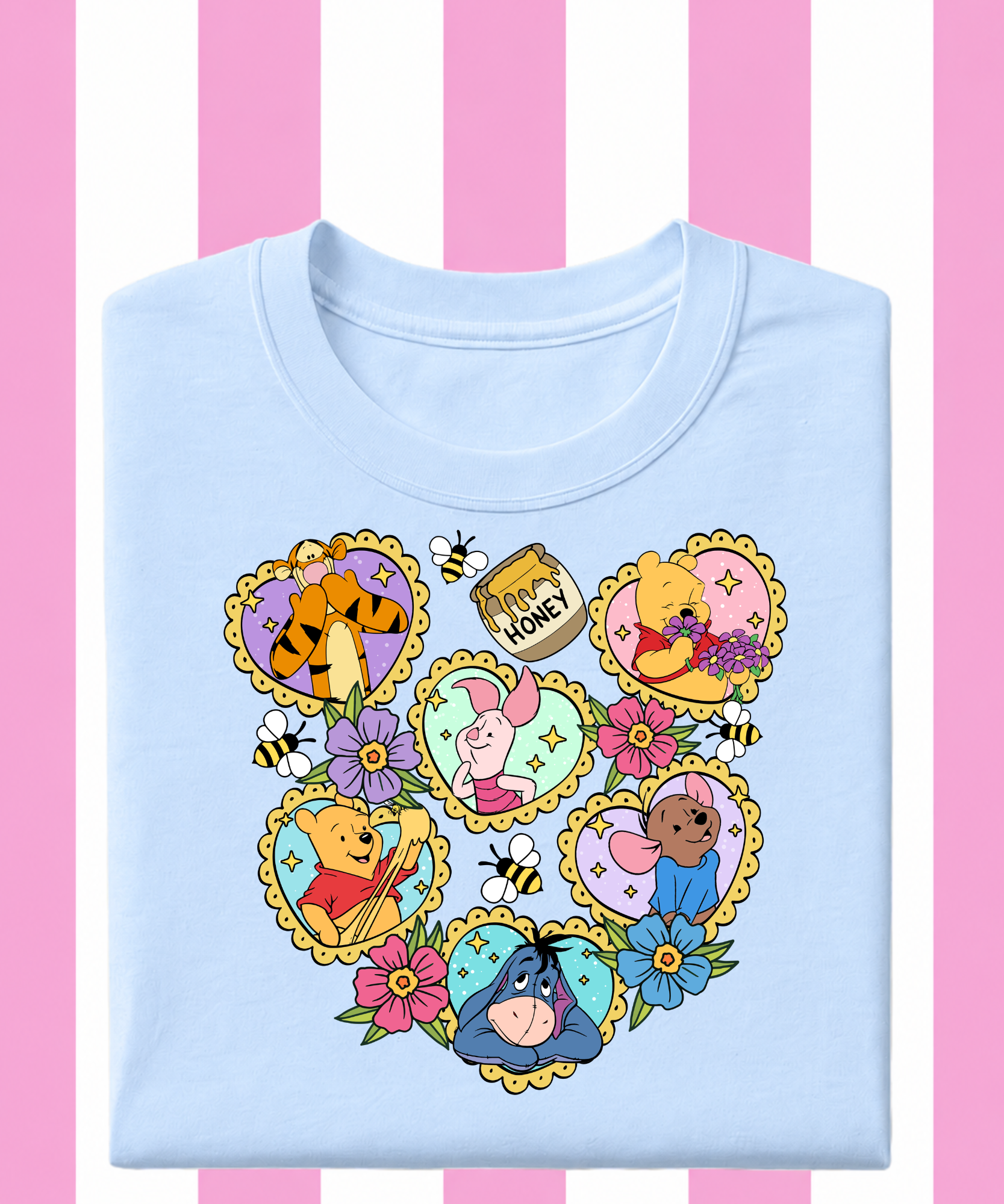 Pooh & Friends Hearts - Tshirt