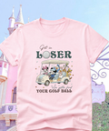 We Gotta Find Your Golf Ball - Tshirt - Pink/White