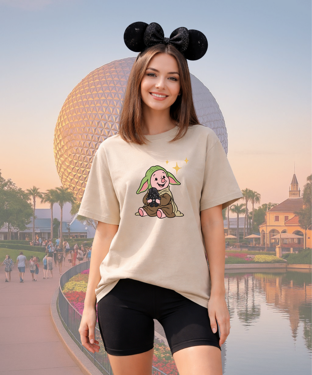 Piglet Star Wars - Tshirt - White/Pink/Sand