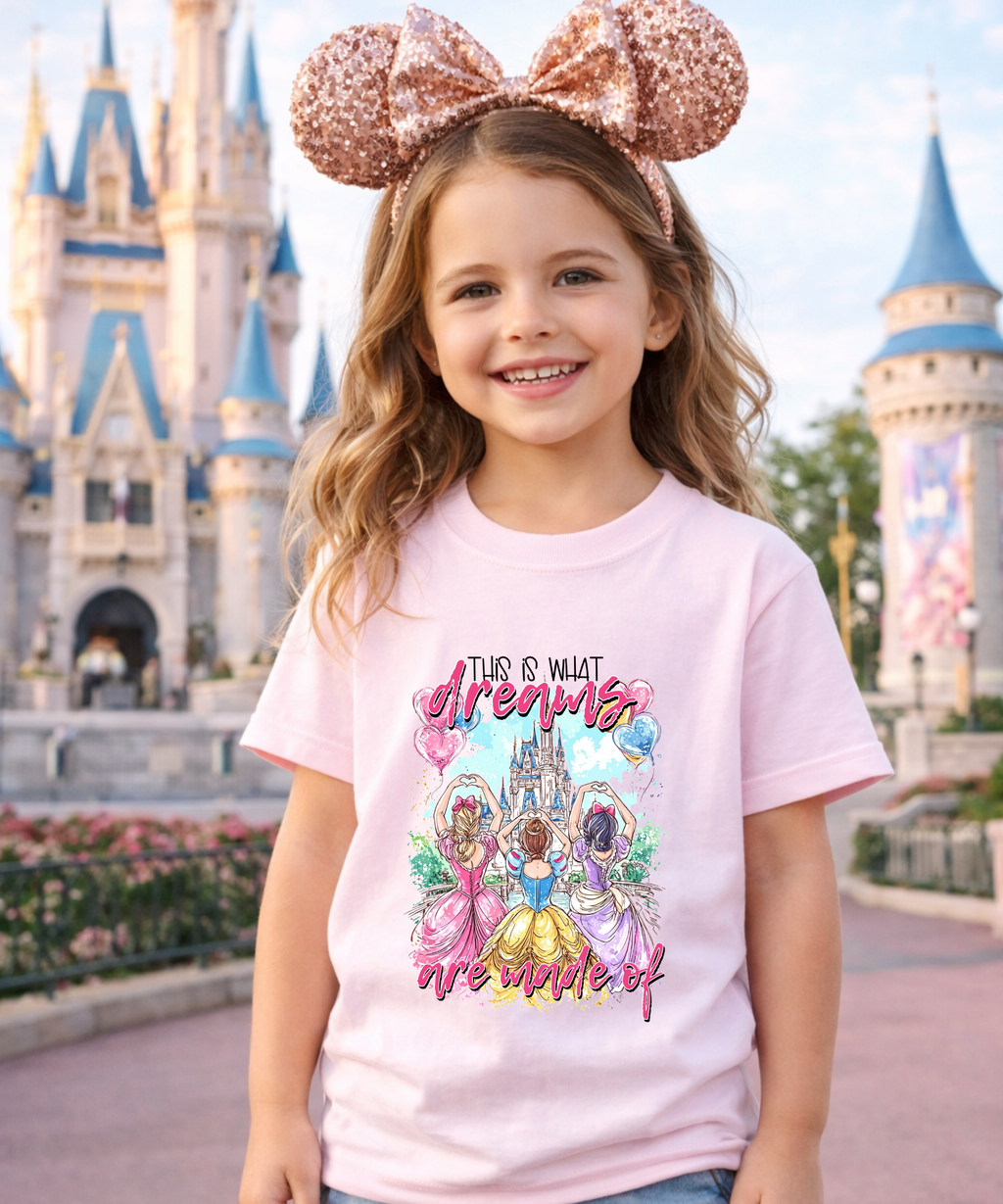 Princess Dreams - Tshirt - Pink/White