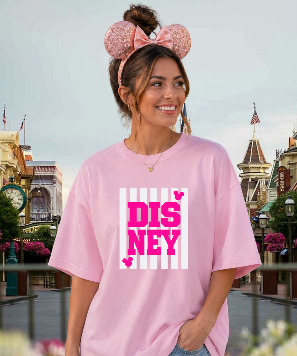DNY Stripes - Tshirt/Sweatshirt - Pink/Black
