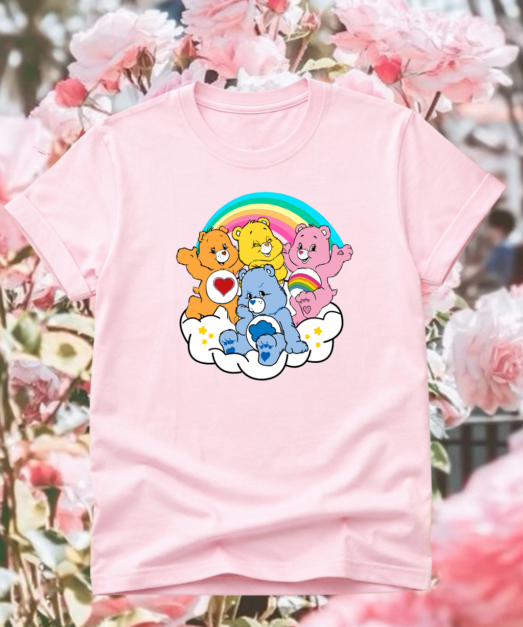 Care Bears - Tshirt/Sweatshirt - White/Pink/Blue