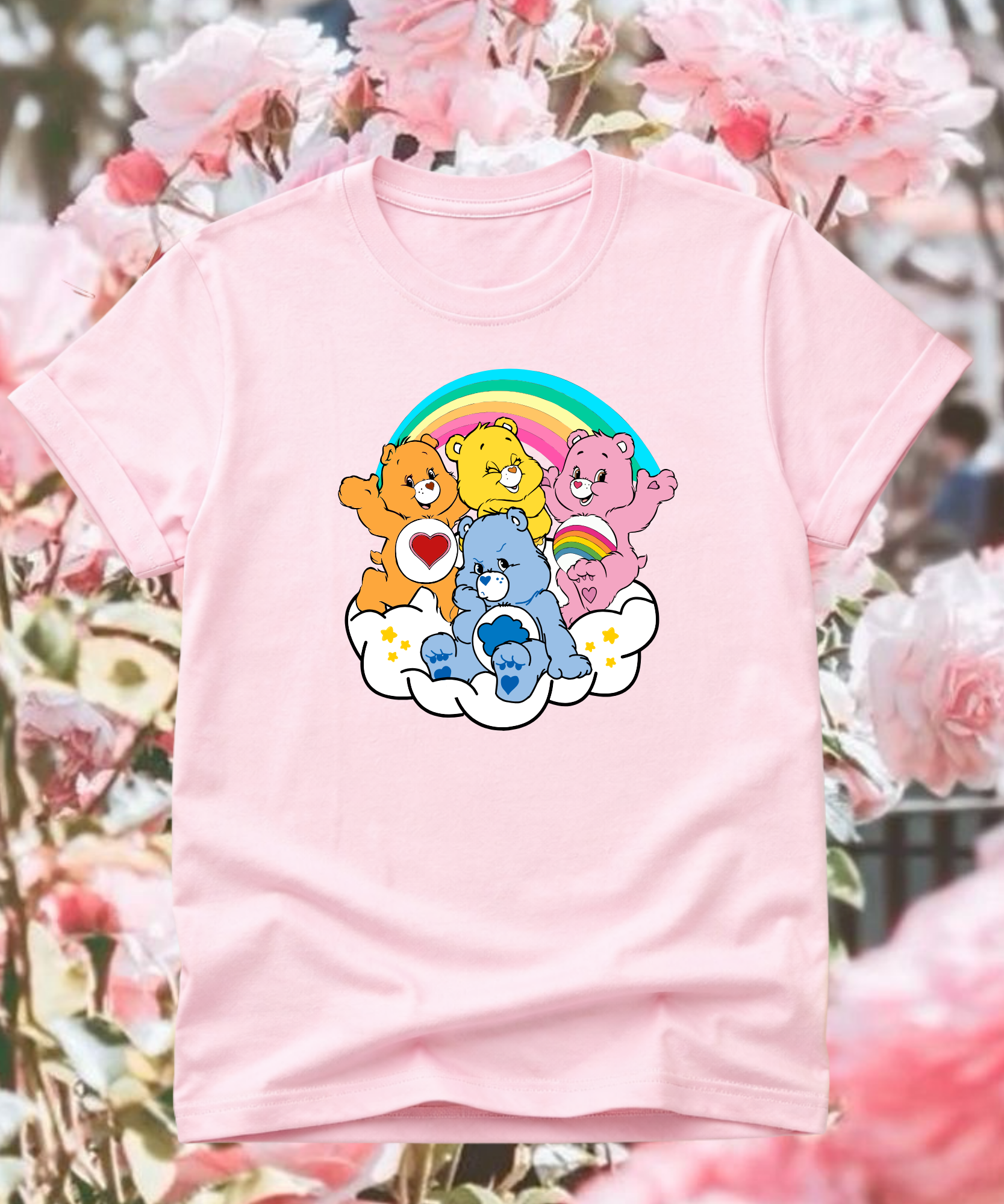 Care Bears - Tshirt/Sweatshirt - White/Pink/Blue