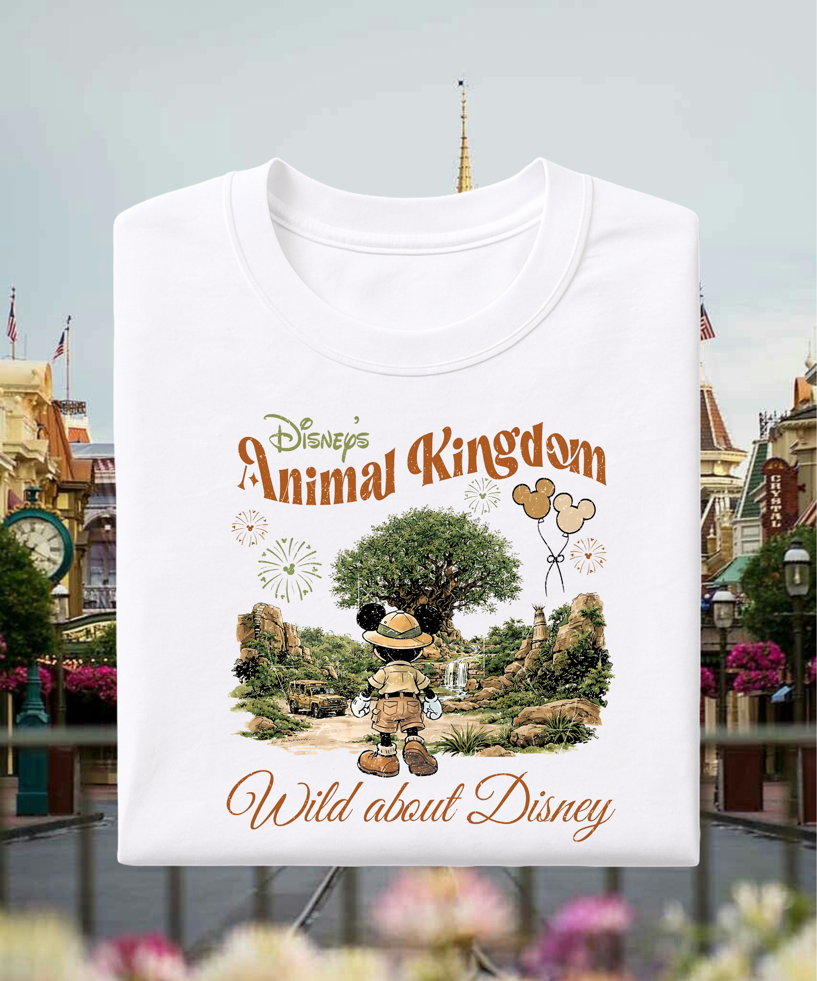 DNY Animal Kingdom - Tshirt - White/Sand