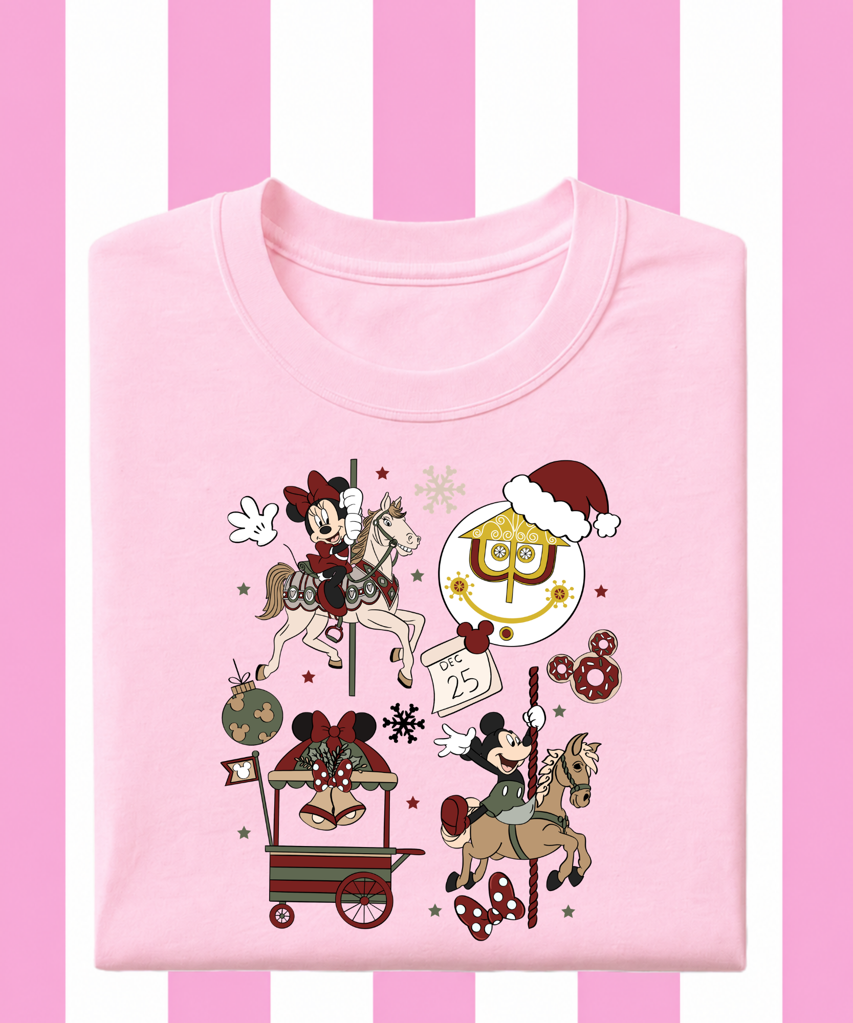 Mouse Christmas Carousel - T-shirt