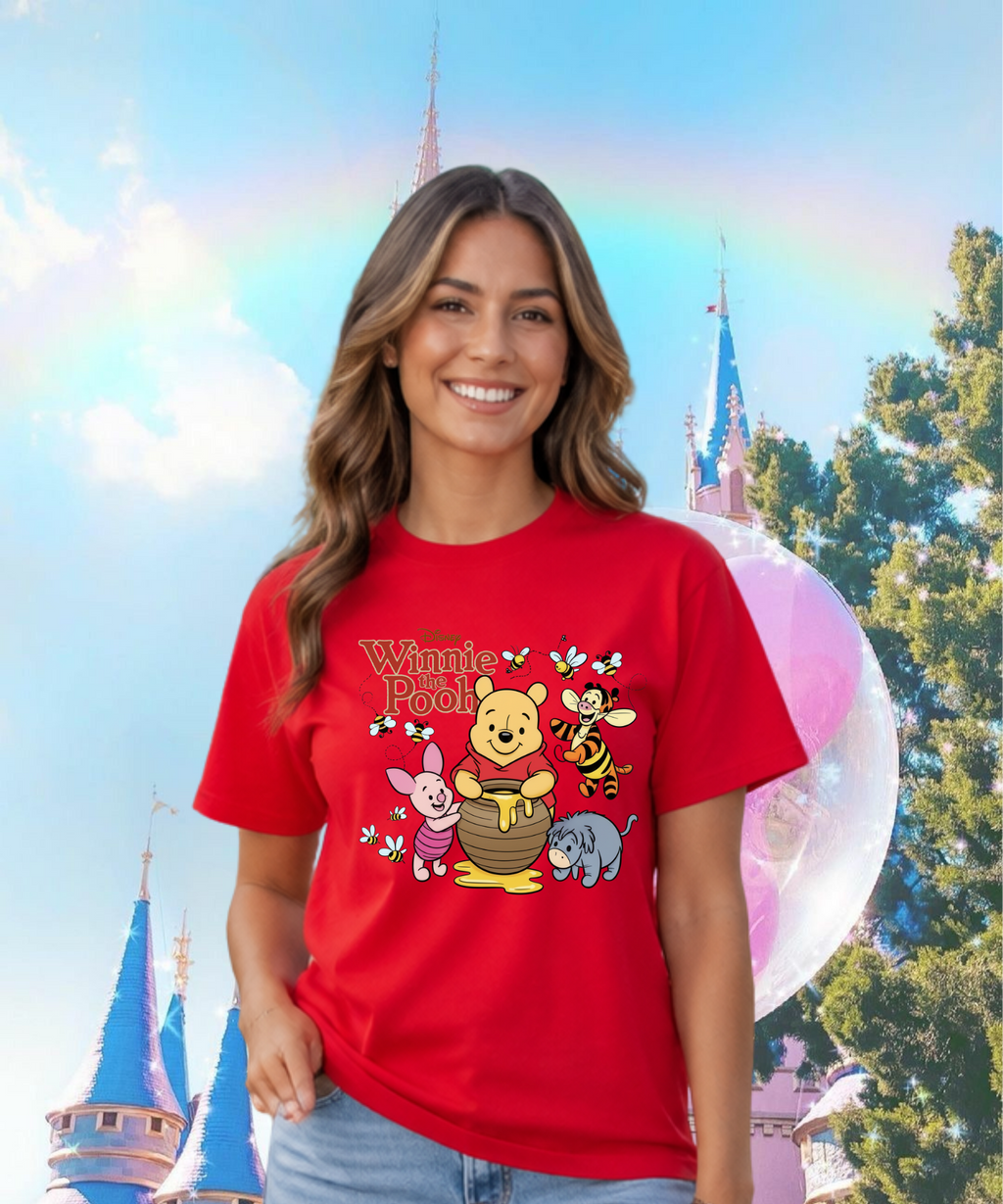 Pooh & Friends Classic - Tshirt - White/Daisy Yellow/Pink/Red