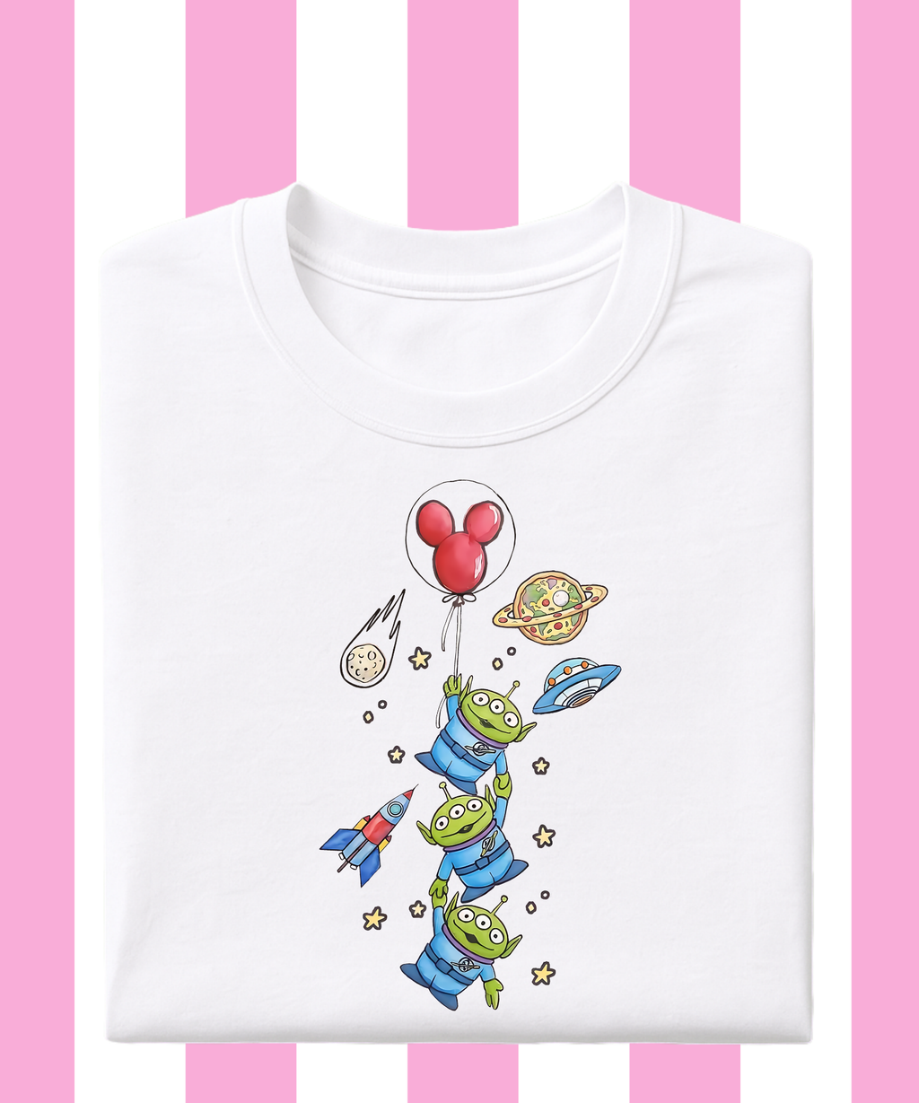 Aliens Balloon - T-shirt