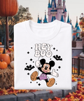 Hey Boo Mickey Halloween - Tshirt - White/Pink/Purple/Red