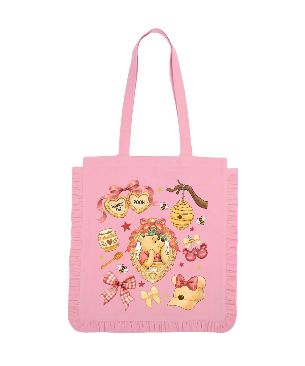 Pink Ruffle Tote Bags - PRE ORDER - 4-5 weeks turnaround 💕