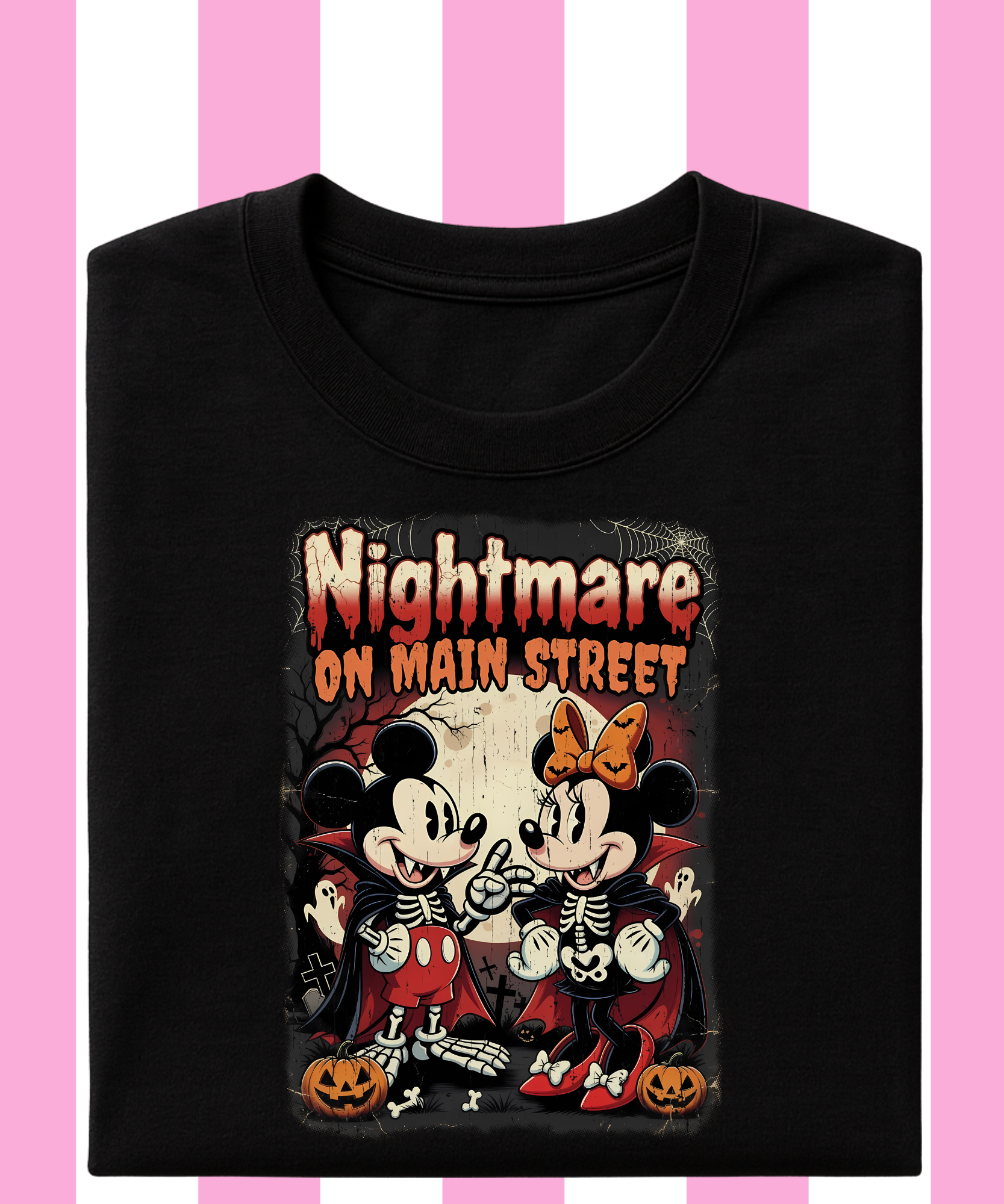 Nightmare On Main Street Minnie & Mickey - Tshirt