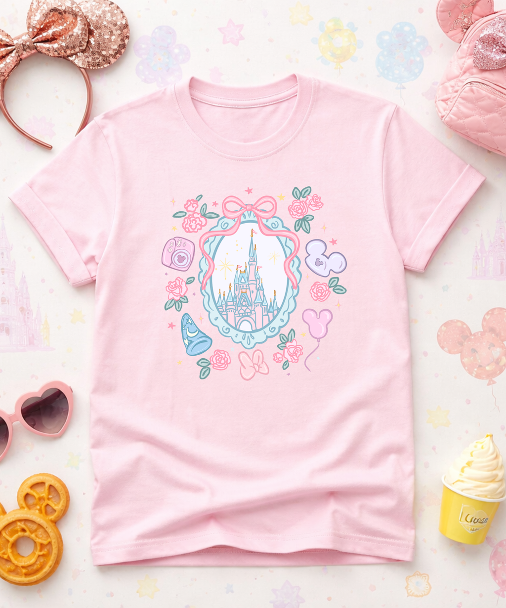 Whimsical Castle DLP - Tshirt/Sweatshirt - White/Pink