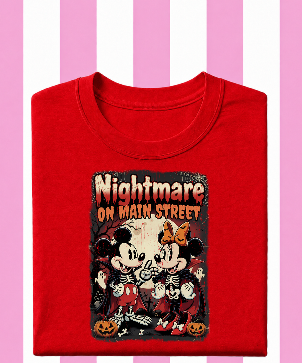 Nightmare On Main Street Minnie & Mickey - Tshirt